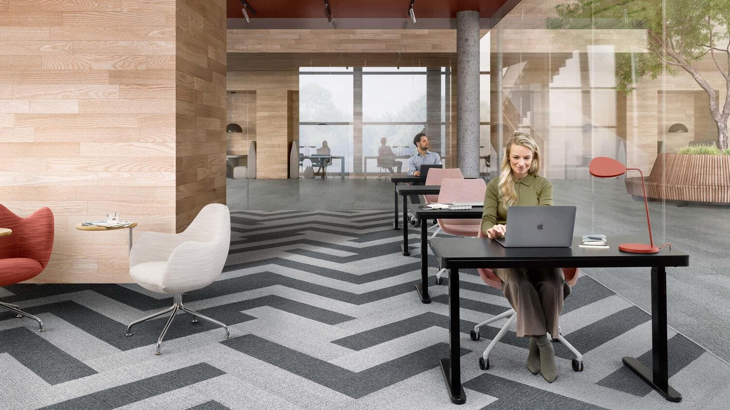 Moqueta en rollo y losetas